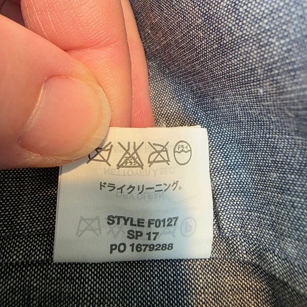 J. Crew measurements included